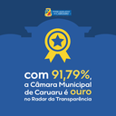 Câmara Municipal de Caruaru recebe certificação Ouro do Radar da Transparência Nacional